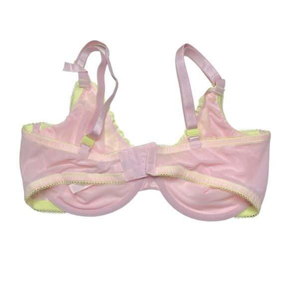 Victoria's Secret Tease Unlined Demi Bra Mesh Pretty Blossom Size 38DDD - Picture 2 of 3